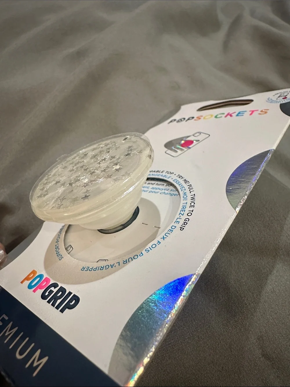PopSockets Glitter Star Fire Premium Phone Grip